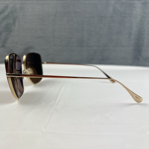 Maui Jim Gold Metal Frame Sunglasses with Brown Lenses - Picture 4 of 16